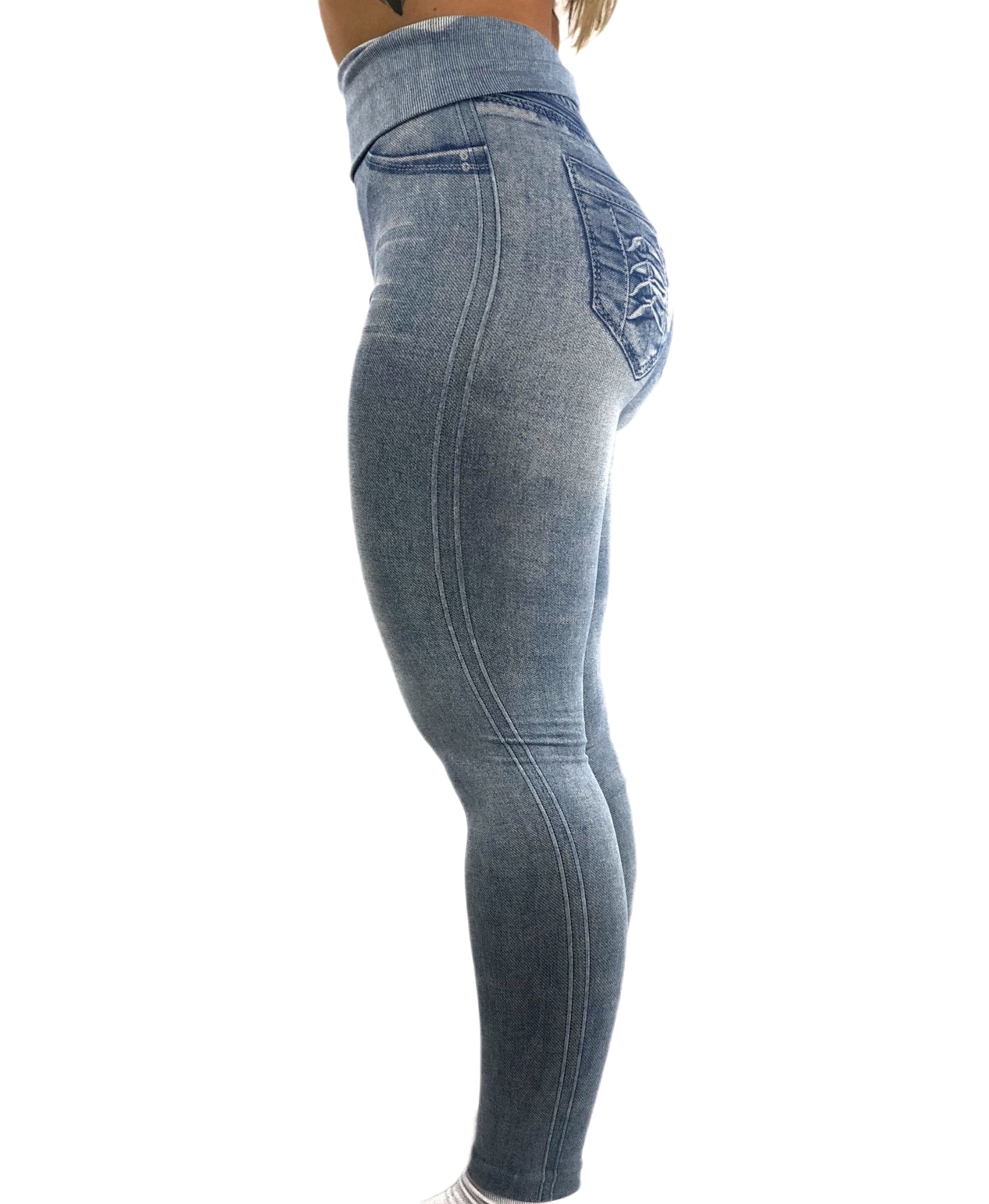 Jegging Taille Haute - Milena - Clair - BodyTrainerZ