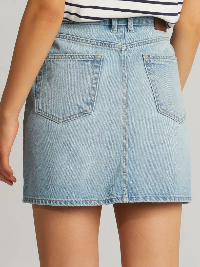 Jupe courte en denim - Double stone