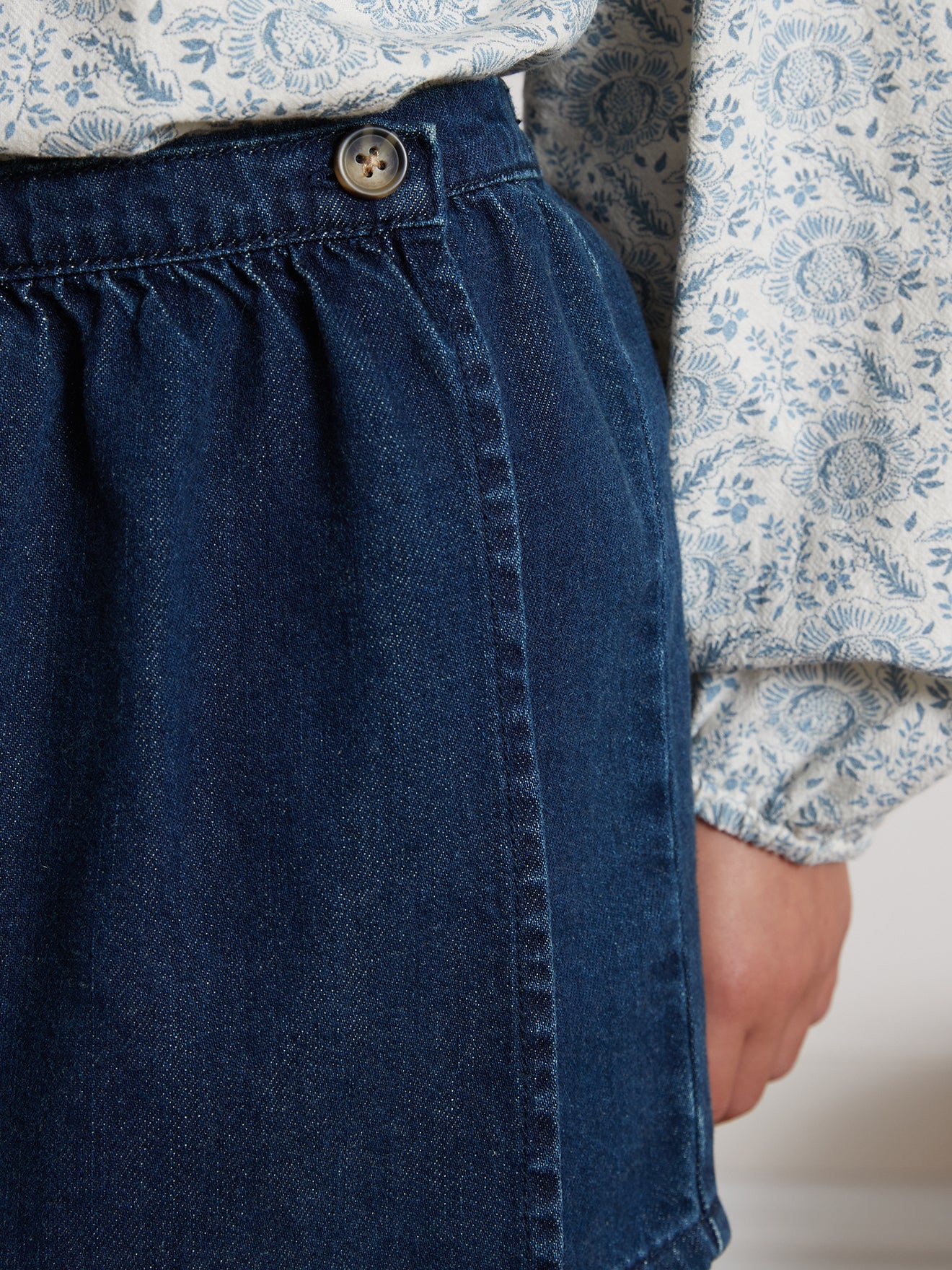 Jupe-short Fille en denim