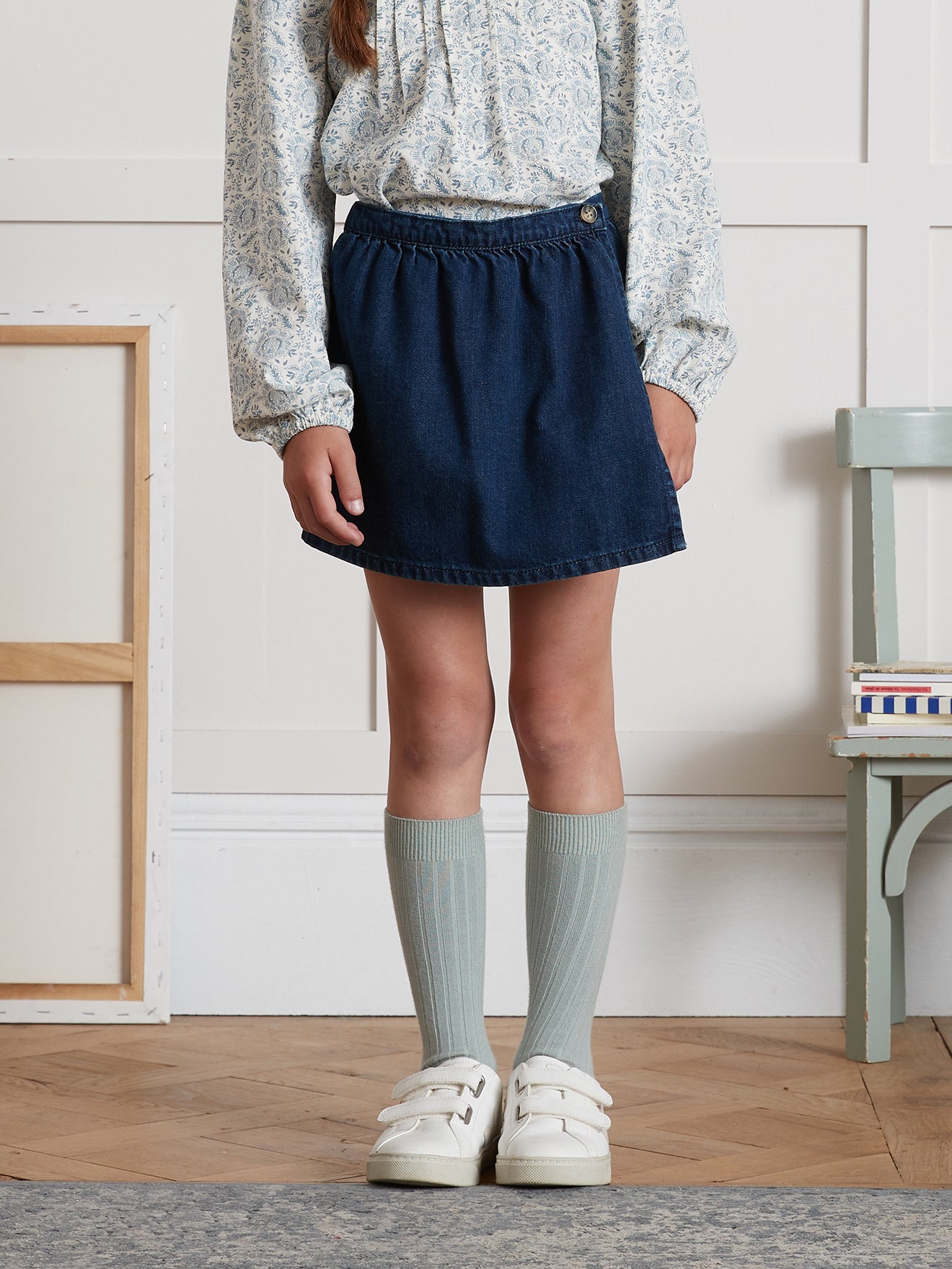 Jupe-short Fille en denim