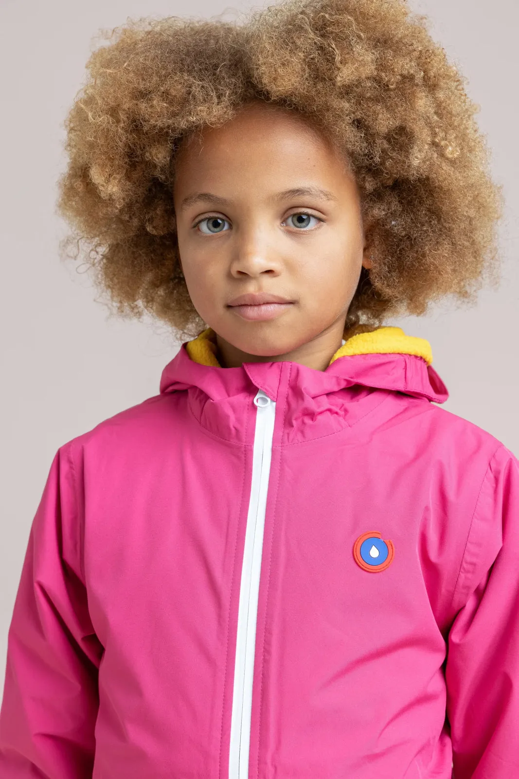 Magenta - Parka courte doublée polaire