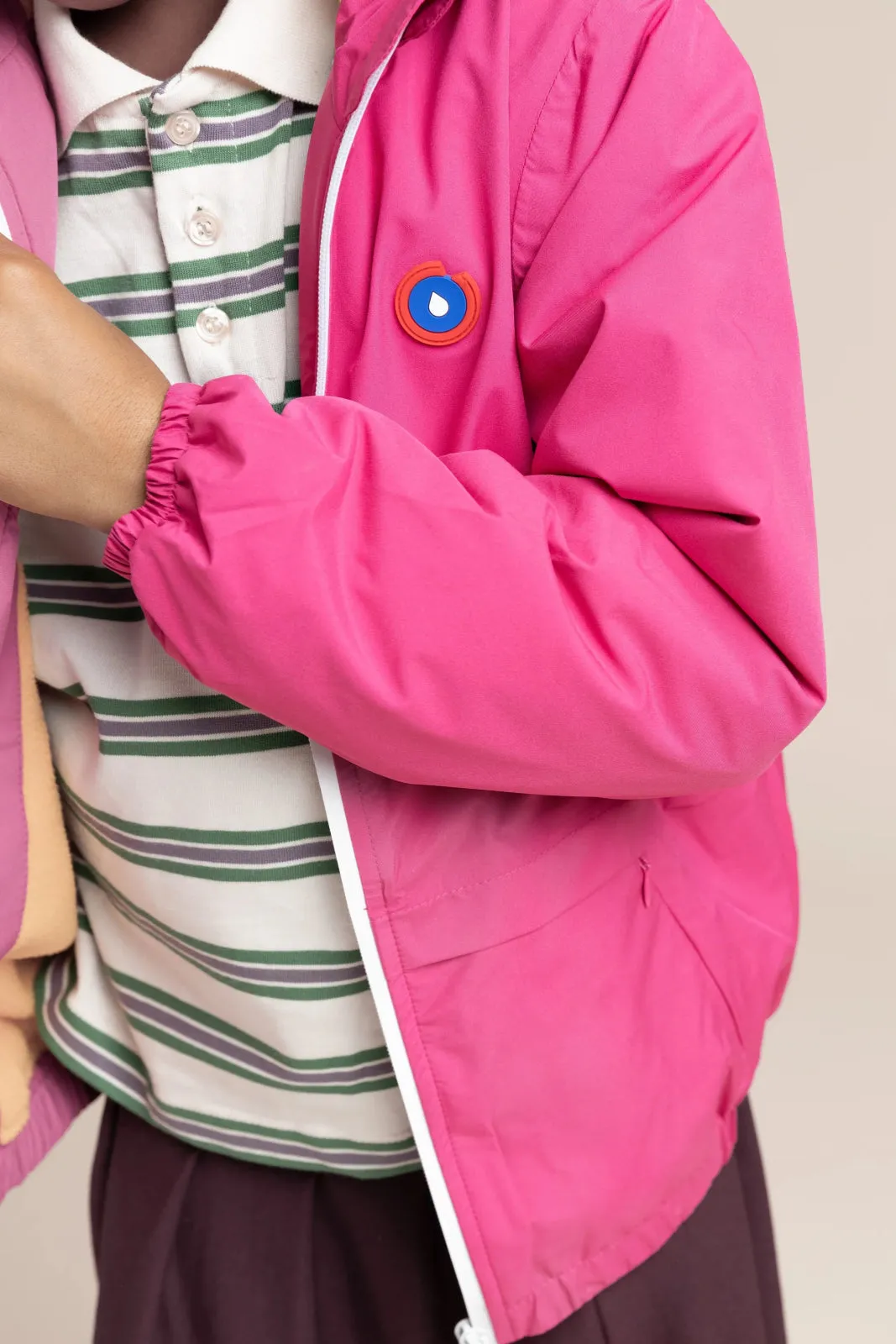 Magenta - Parka courte doublée polaire