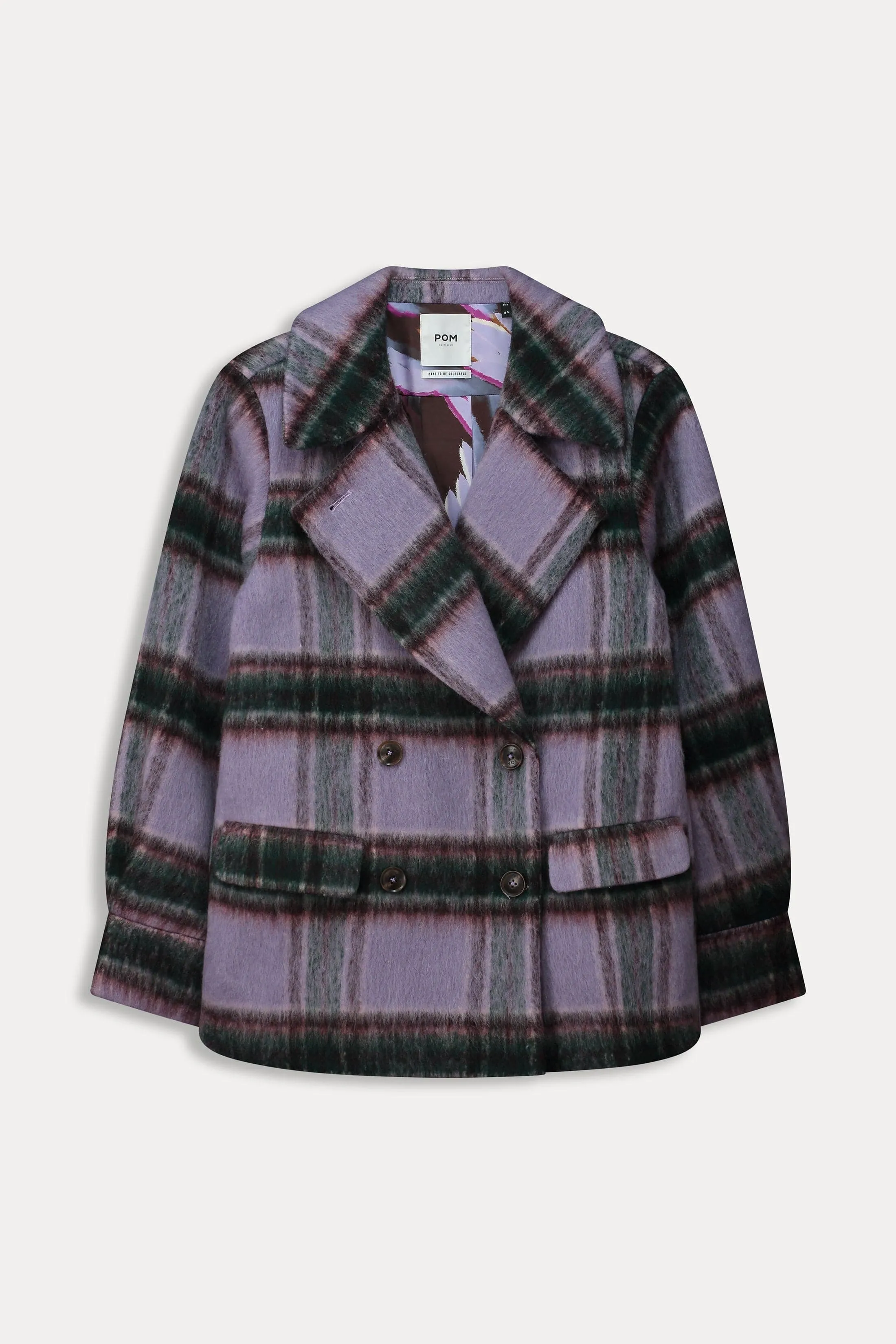 MANTEAU - Checks Lavender