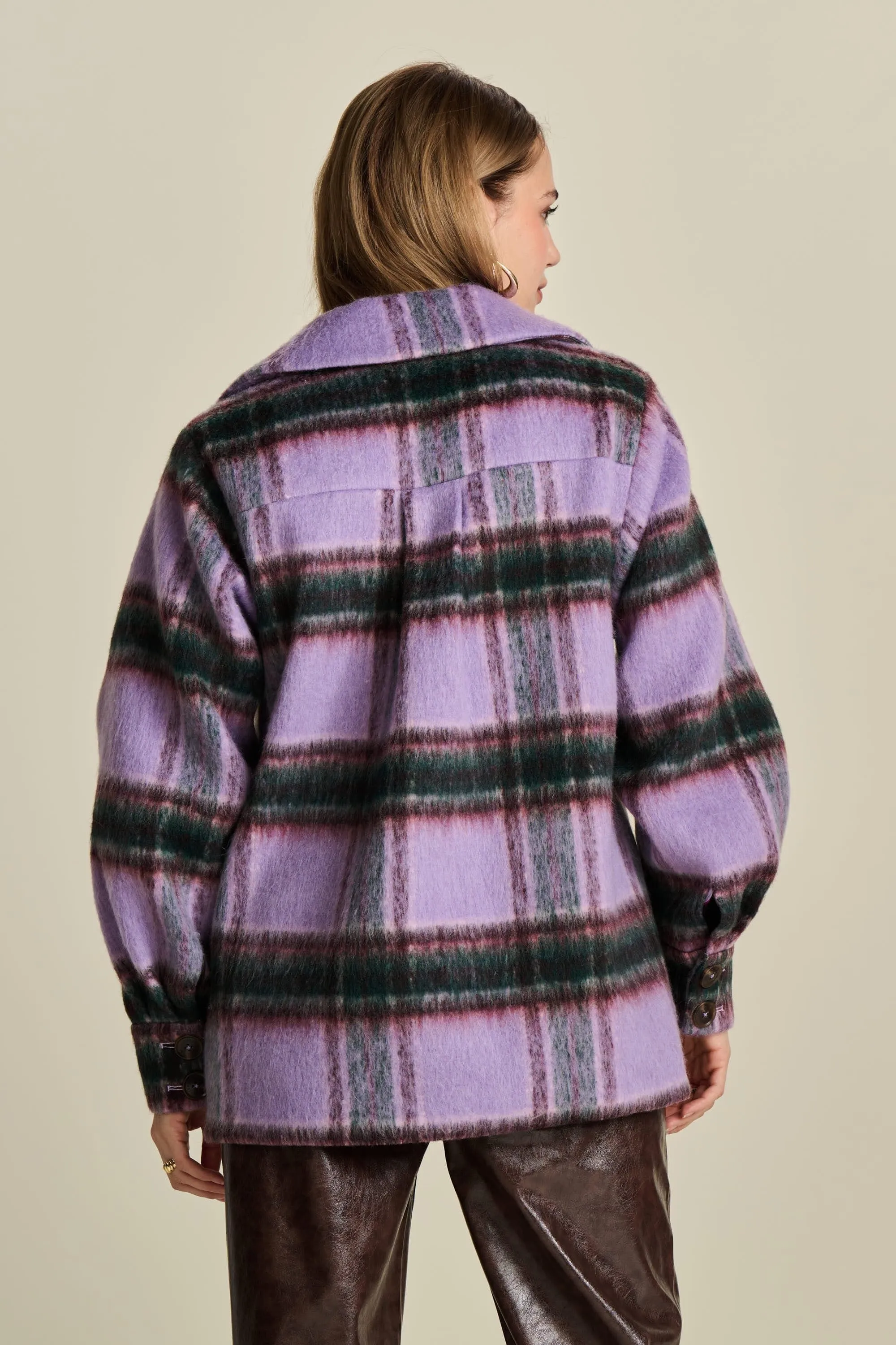 MANTEAU - Checks Lavender