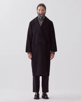 Manteau long double face