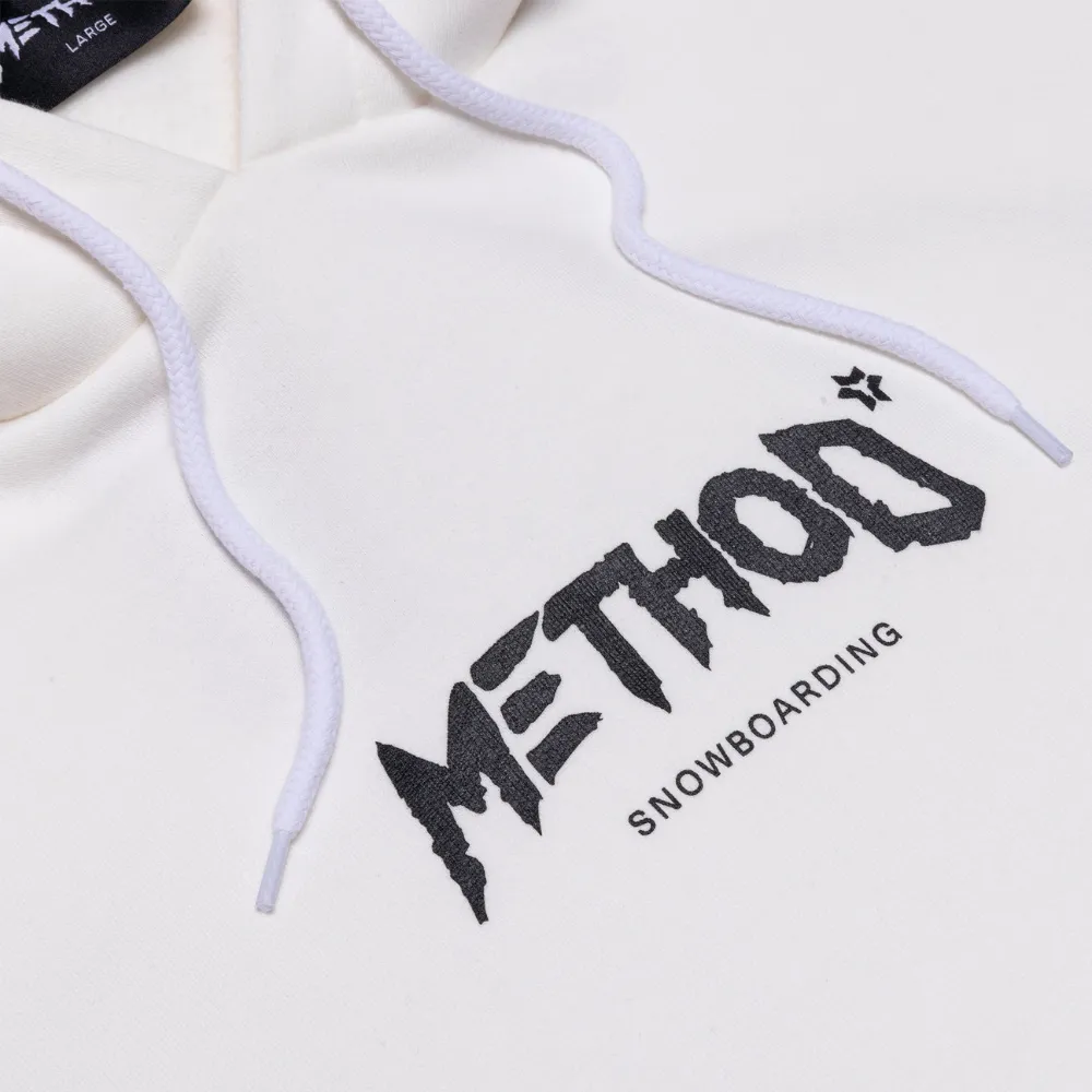 Method Snowboarding Hoodie Off White