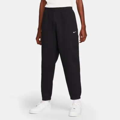 NIKE - SOLO SWOOSH FLEECE PANT - Black / White