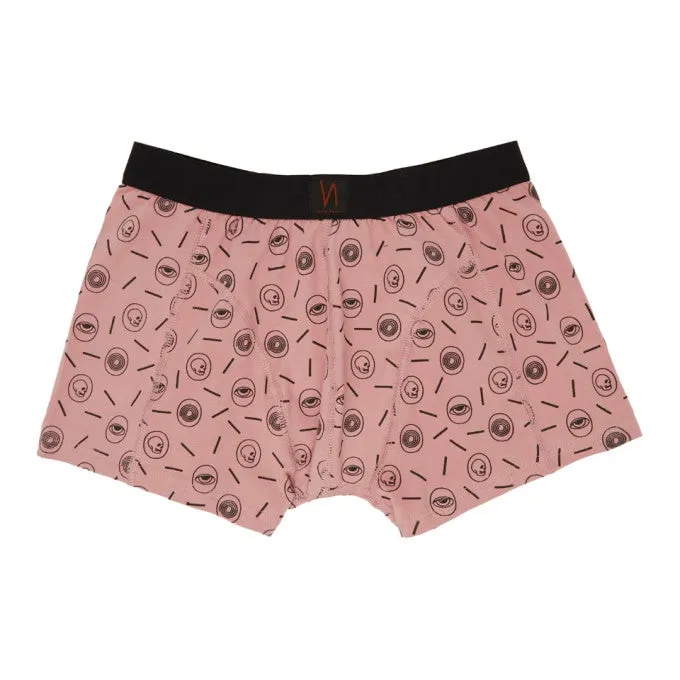 Nudie Jeans co - Boxer Briefs Icons Pink organic cotton - Sous-vêtement boxer motifs