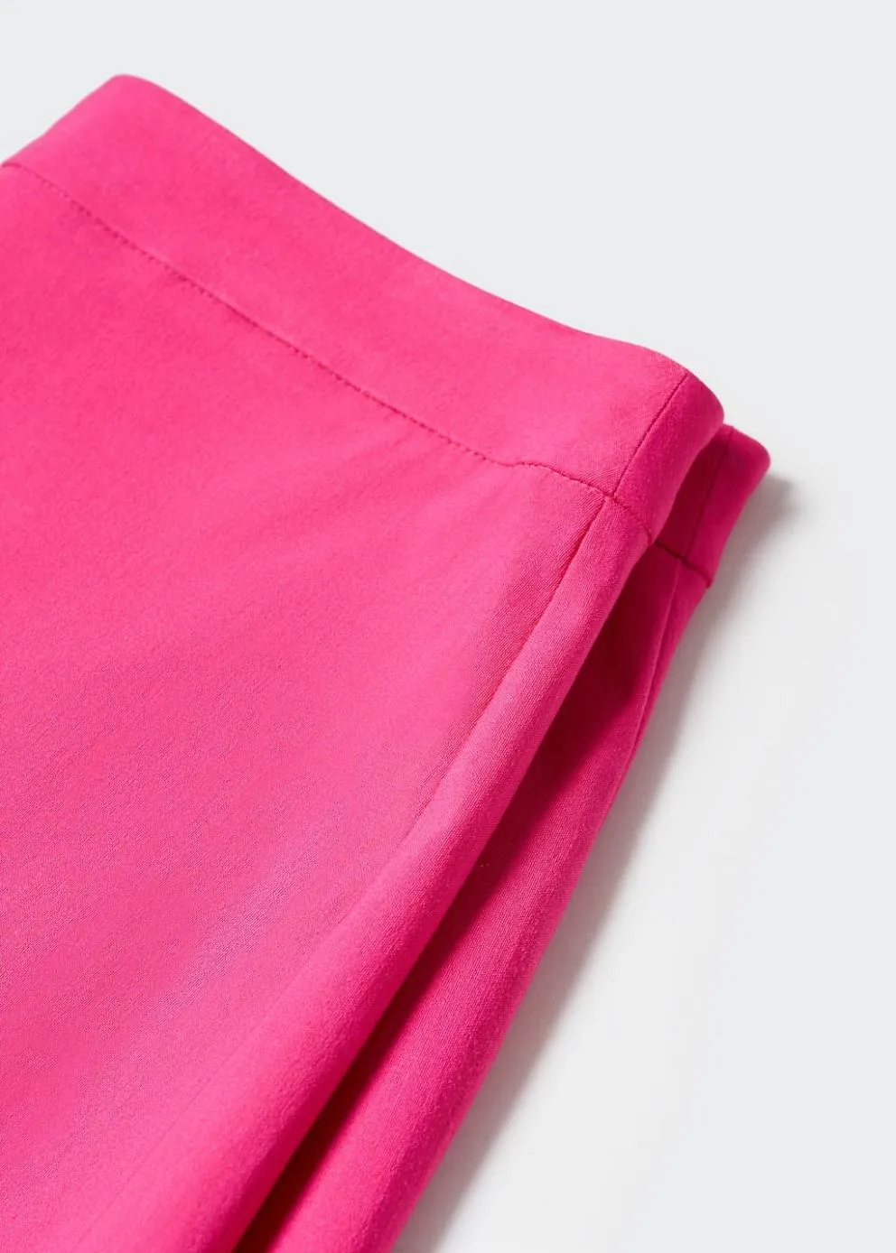 Pantalon | Femme MANGO Short Droit Taille Haute Fuchsia