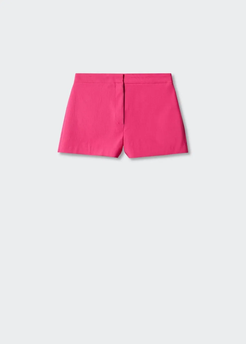 Pantalon | Femme MANGO Short Droit Taille Haute Fuchsia