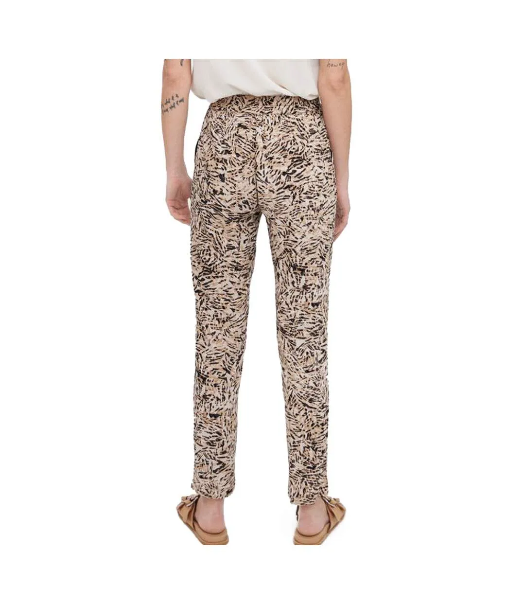 Pantalon Beige Imprimé Femme Vero Moda Easy