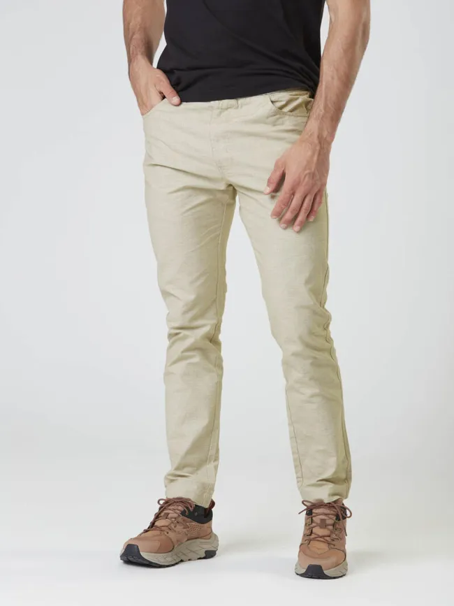 Pantalon chino crusy beige chiné homme - Picture | wimod