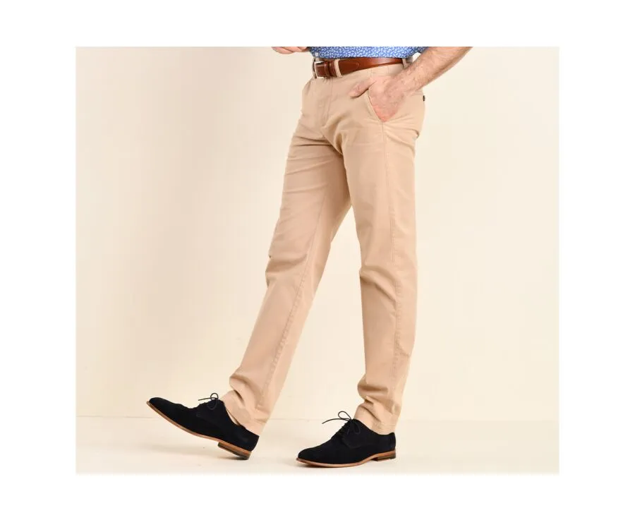 Pantalon chino homme Beige Foncé Jerry Ii