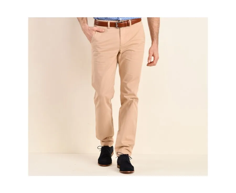 Pantalon chino homme Beige Foncé Jerry Ii