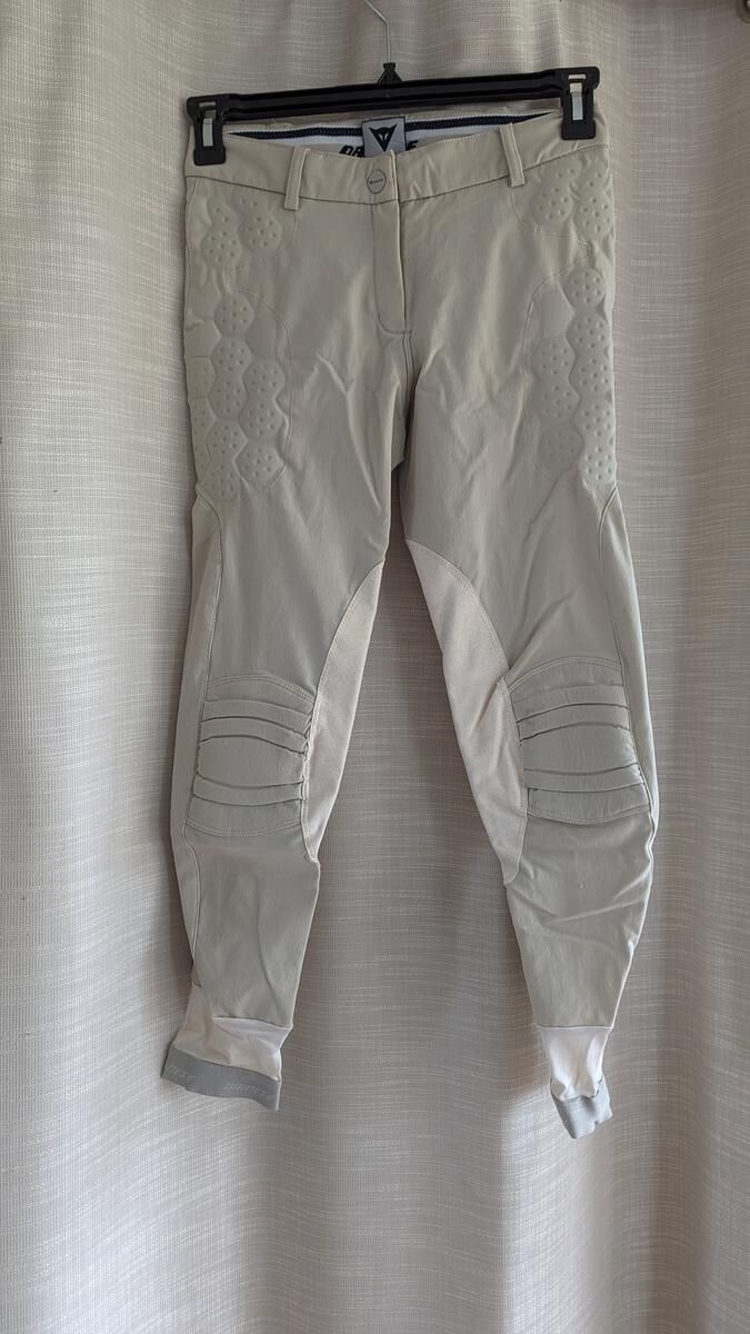 Pantalon d'équitation DAINESE beige femme avec protections