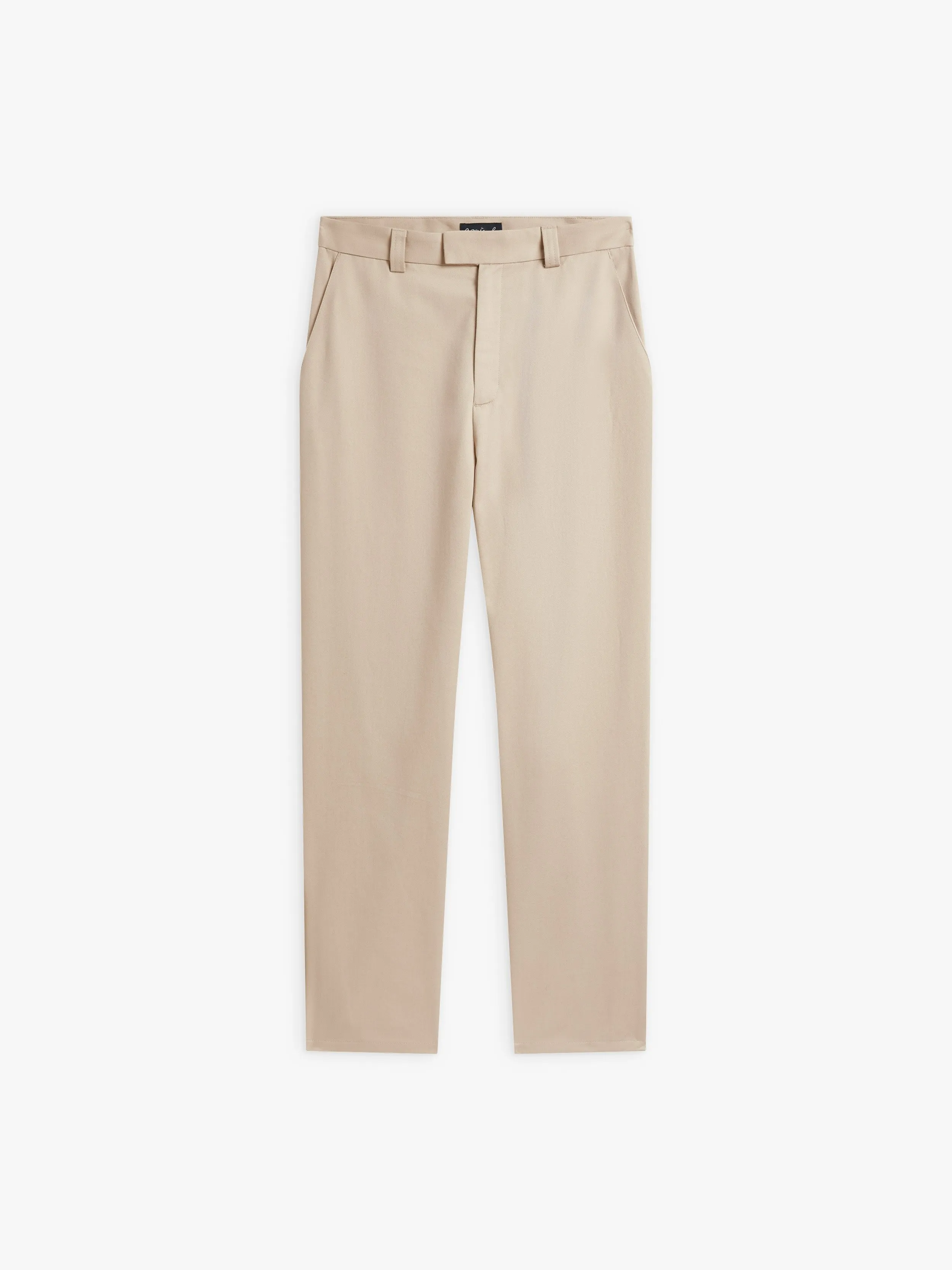 pantalon Jam droit en coton beige rocher