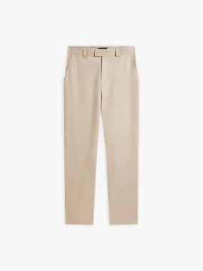 pantalon Jam droit en coton beige rocher