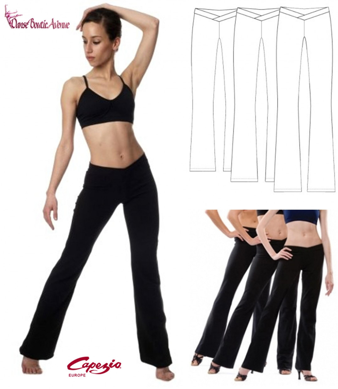 PANTALON JAZZ PANT CAPEZIO CC750M