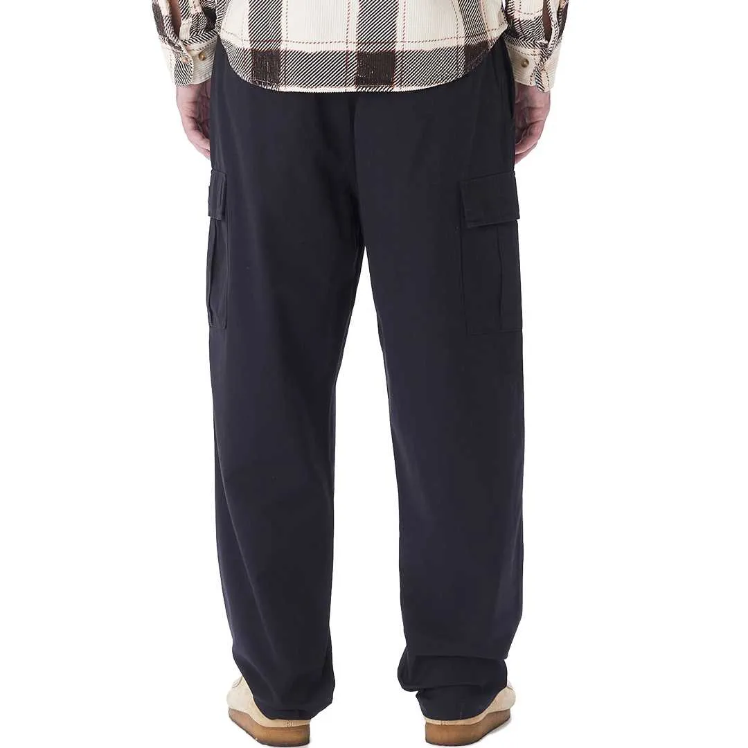 Pantalon Toile : OBEY EASY RIPSTOP CARGO PANT Black - Bamboo Skateshop