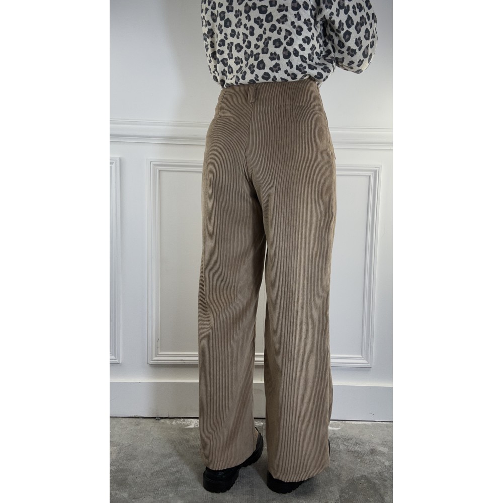 Pantalon Velours Camel