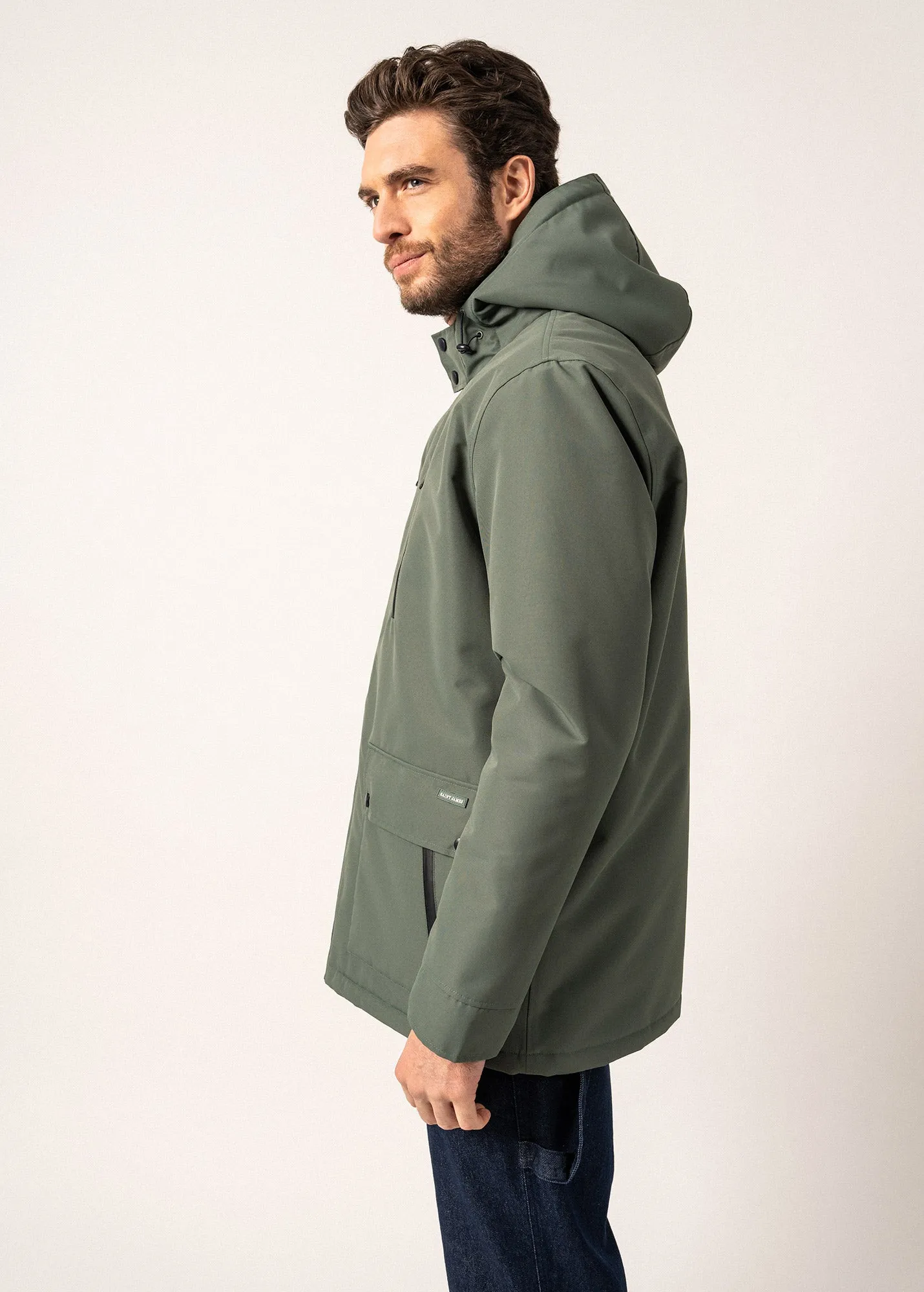 Parka imperméable St Gaetan - doublée sherpa, matelassage duvet (VEGETAL)