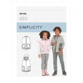 Patron Veste Enfant - Simplicity n°S9193