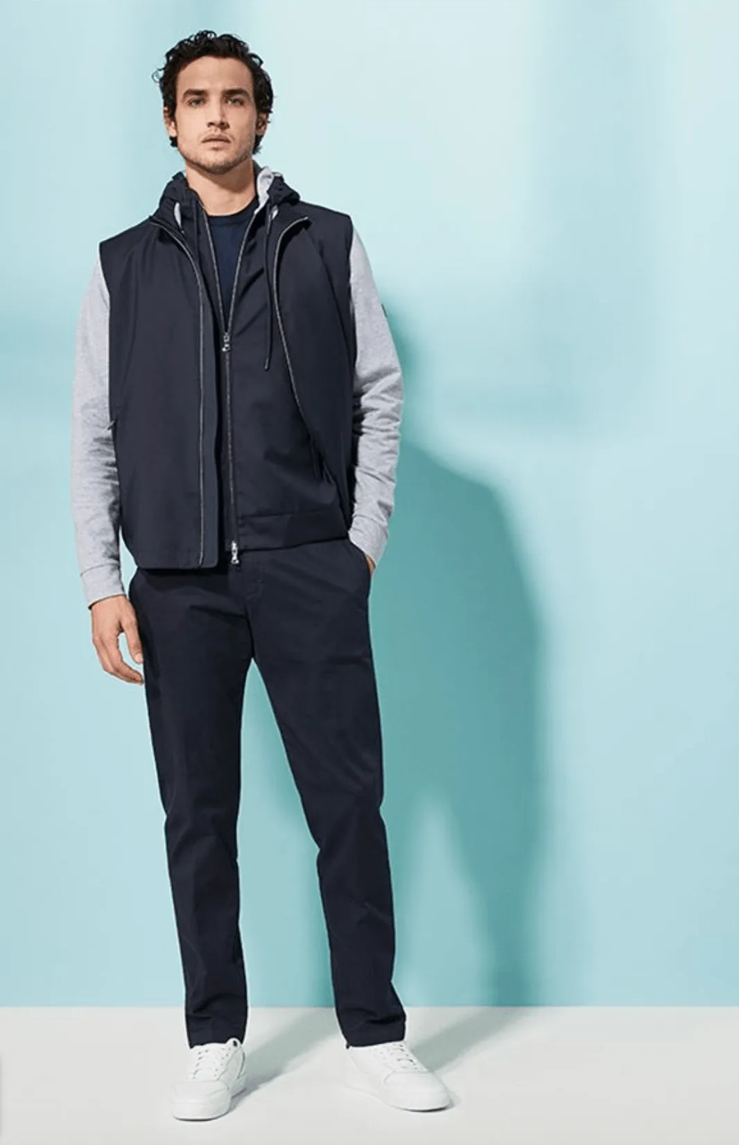 Paul & Shark - Veste sans manches Loro Piana Storm System