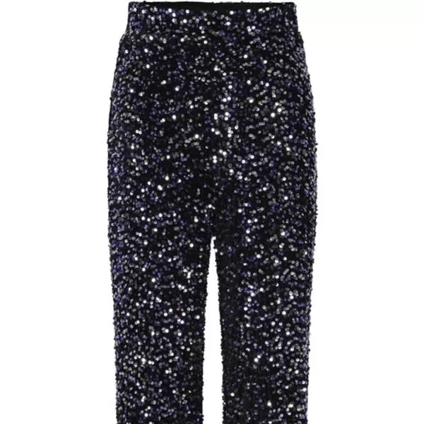 Pièces - Pantalon - Kam Wide Pant Black Purple