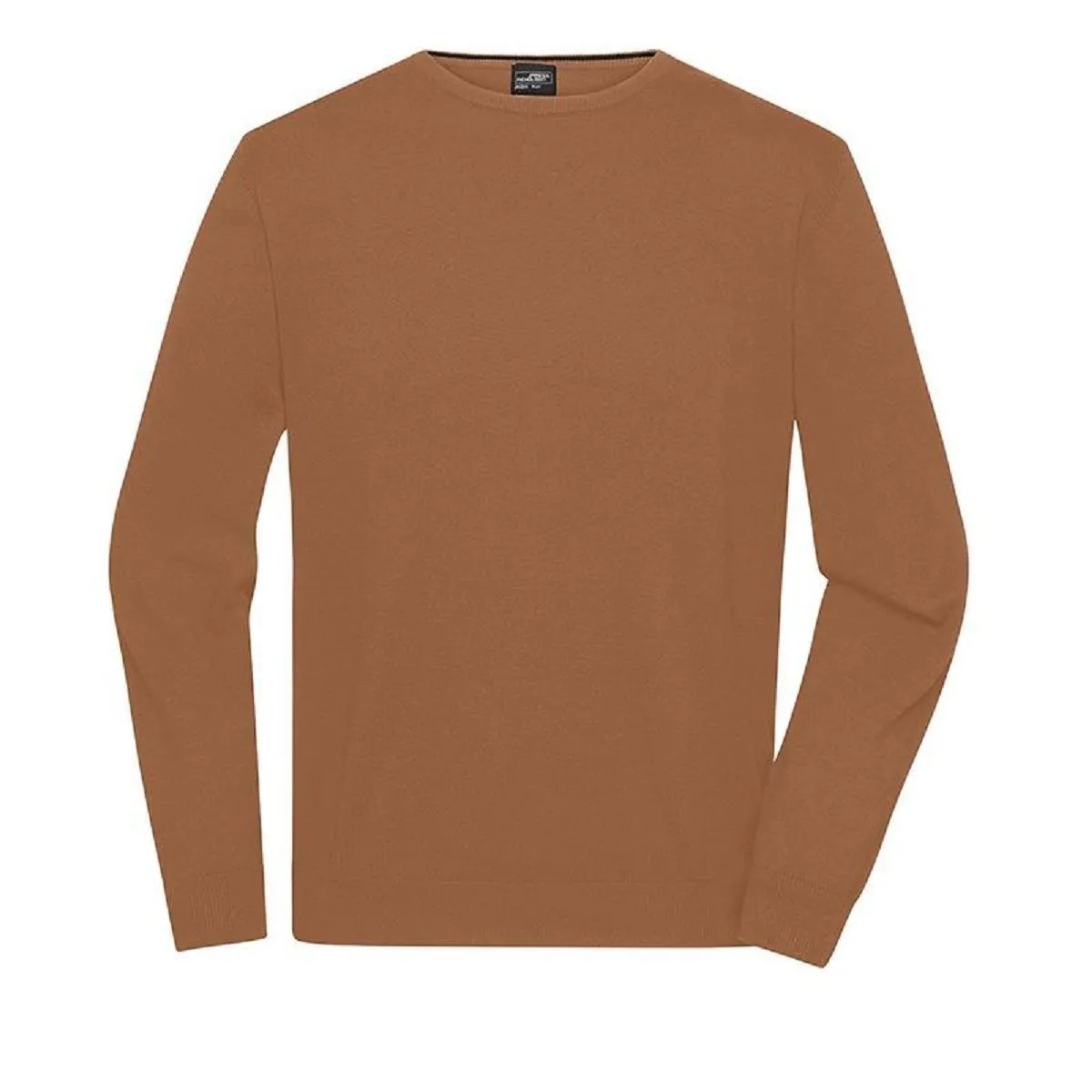 Pull classique col rond - Homme - JN1314 - beige camel 