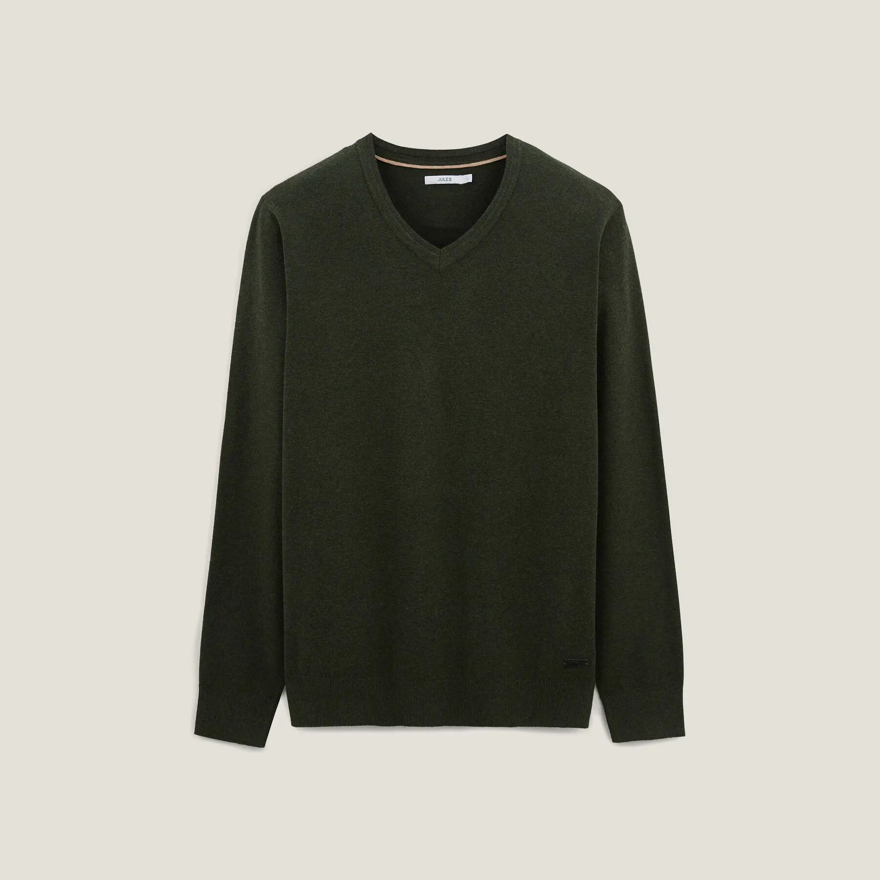 Pull col v essentiel Vert | Jules