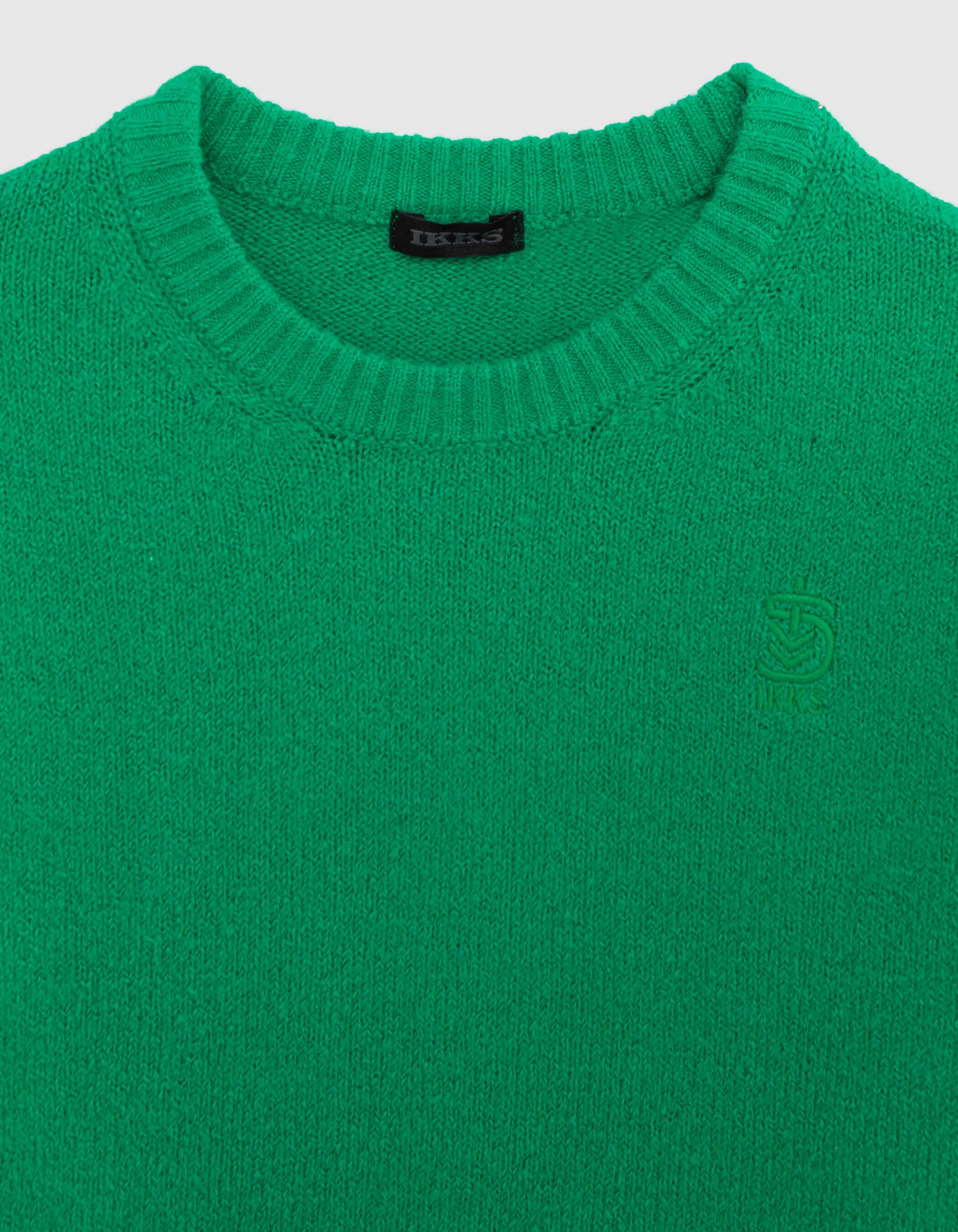 Pull vert tricot fluffy garçon