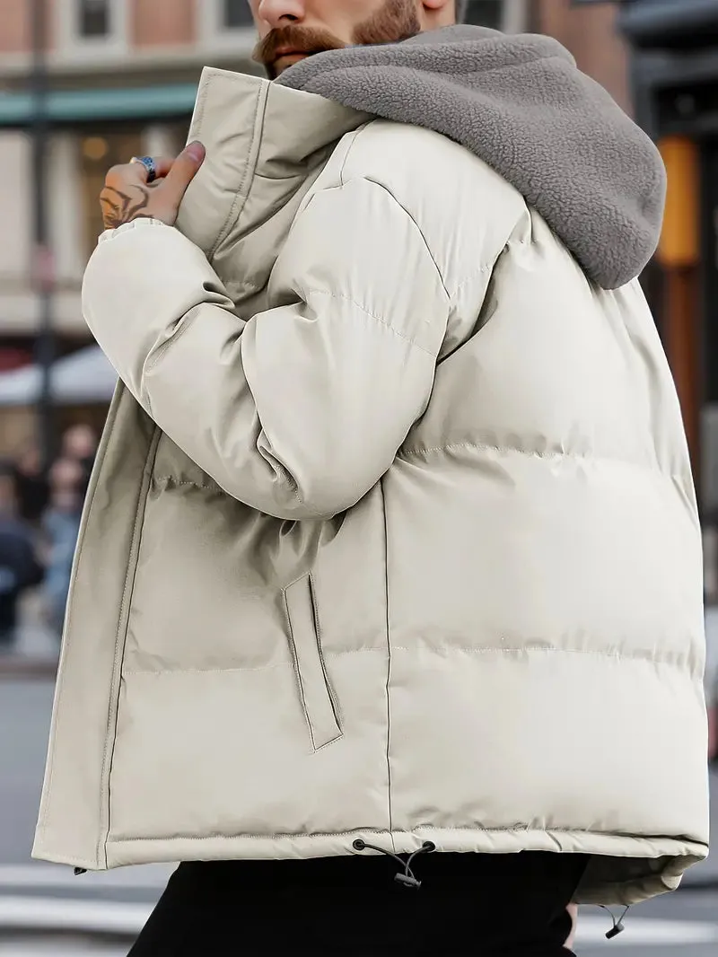 Renan - Veste polaire à capuche deux pièces pour hommes, pour l'hiver et les activités de plein air