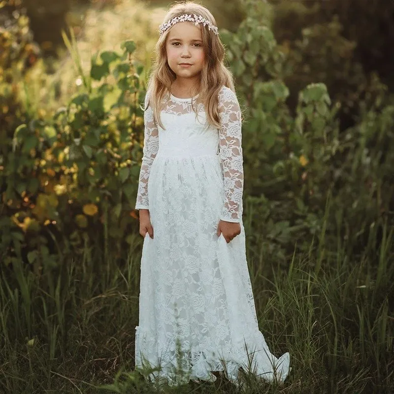 Robe Blanche Fille