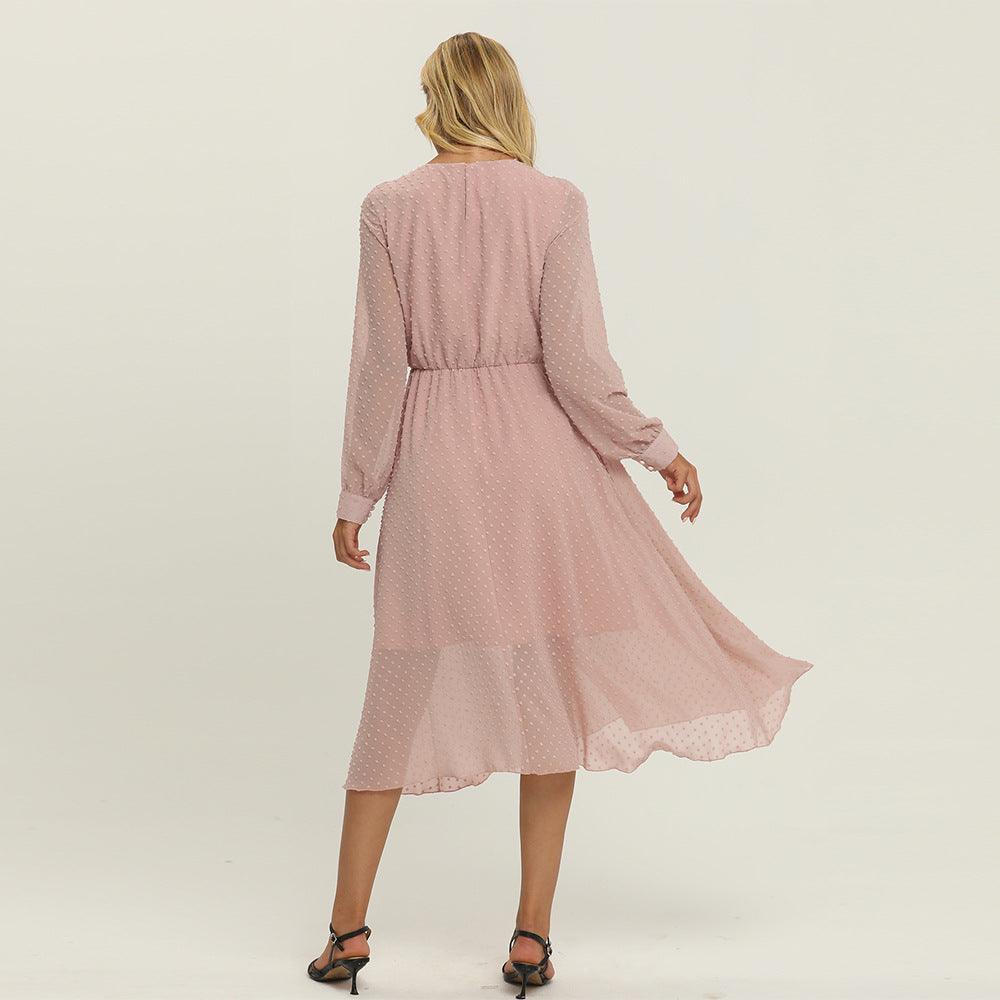 Robe Bohème Rose Automne