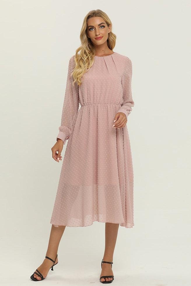 Robe Bohème Rose Automne