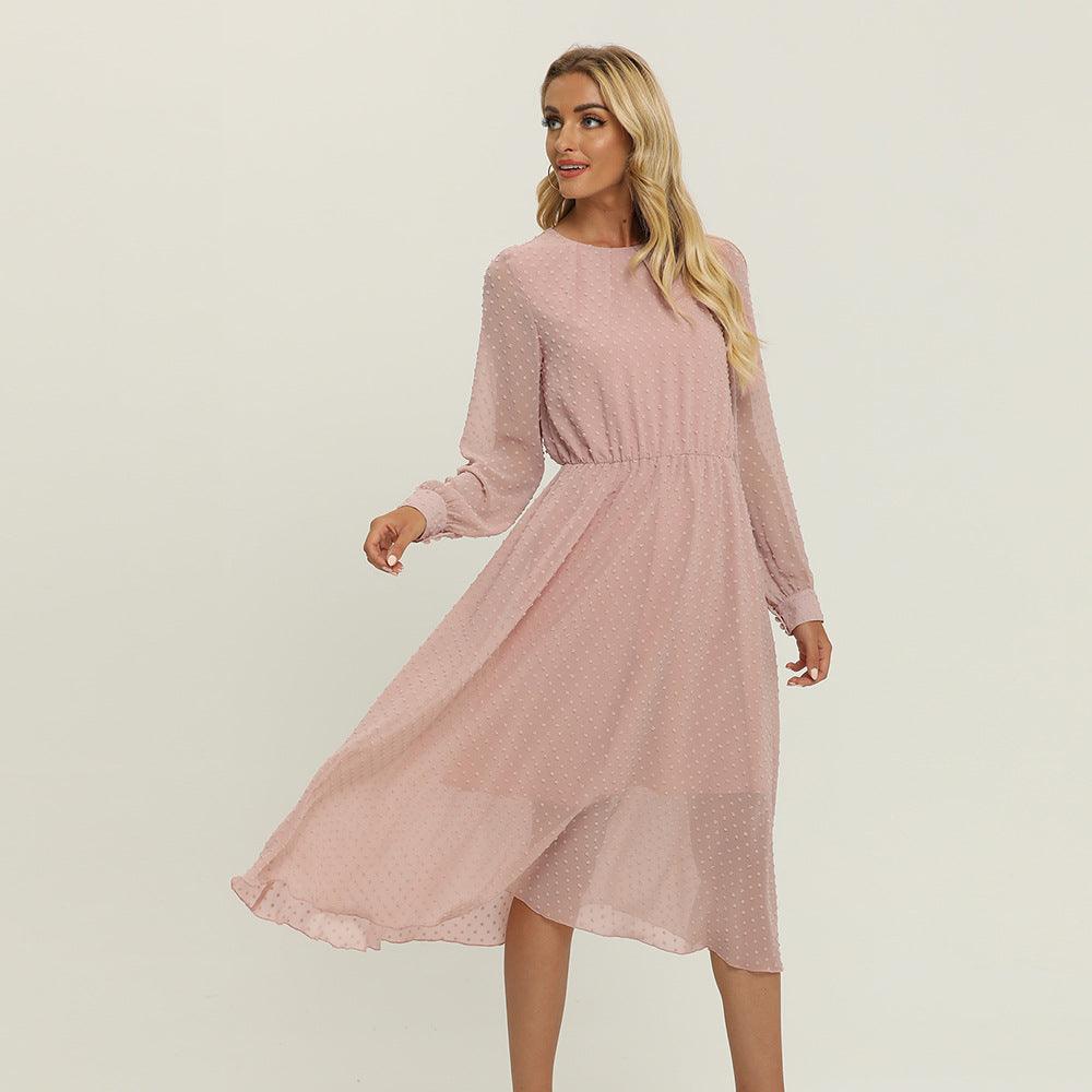 Robe Bohème Rose Automne