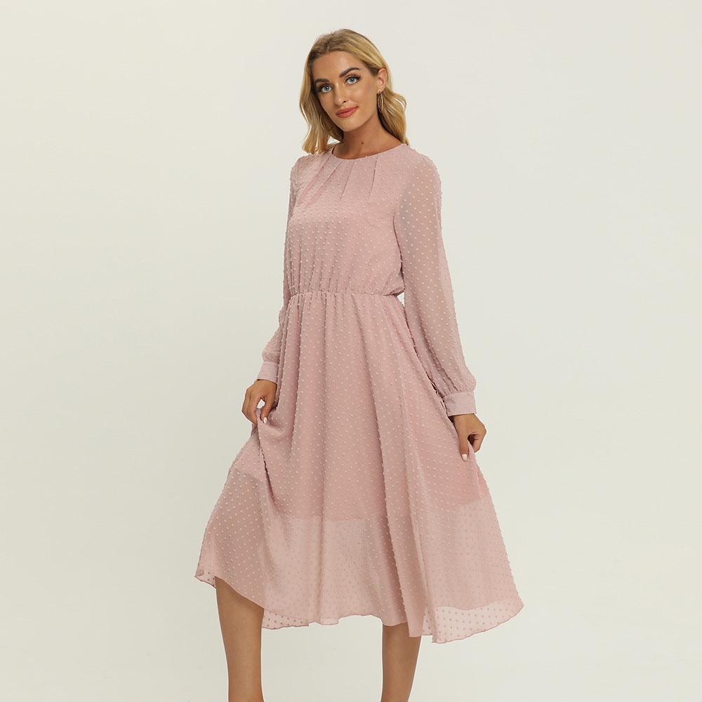 Robe Bohème Rose Automne