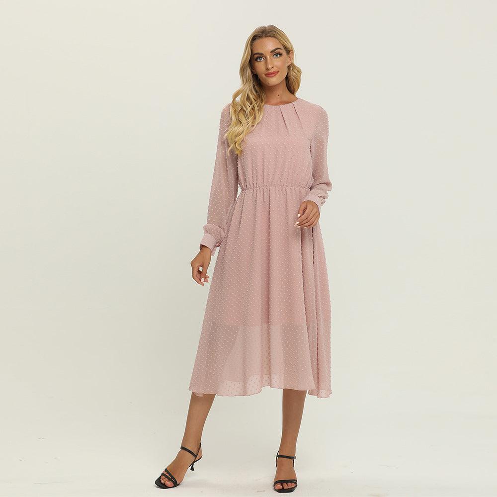 Robe Bohème Rose Automne