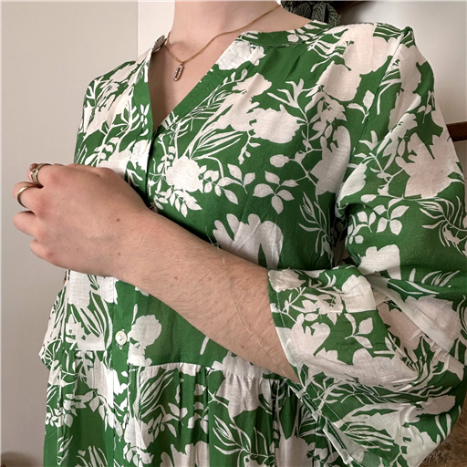 Robe Bohême Été Vert Brésil - Bleu Clair