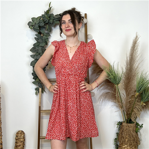 Robe ByOne Liberty Rouge - Bleu Clair