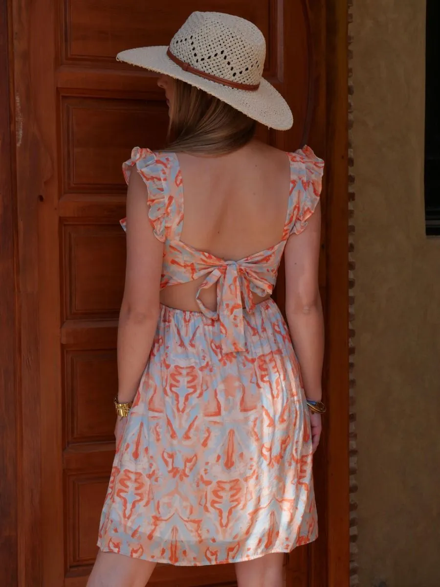 Robe courte Anna Orange