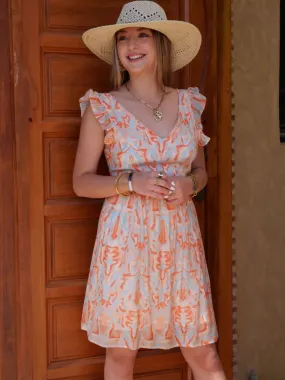 Robe courte Anna Orange