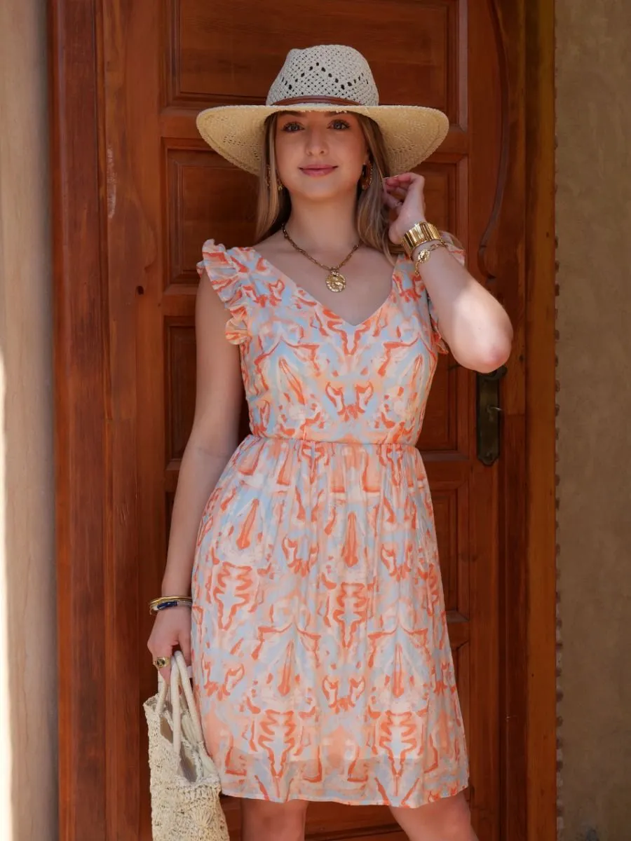 Robe courte Anna Orange