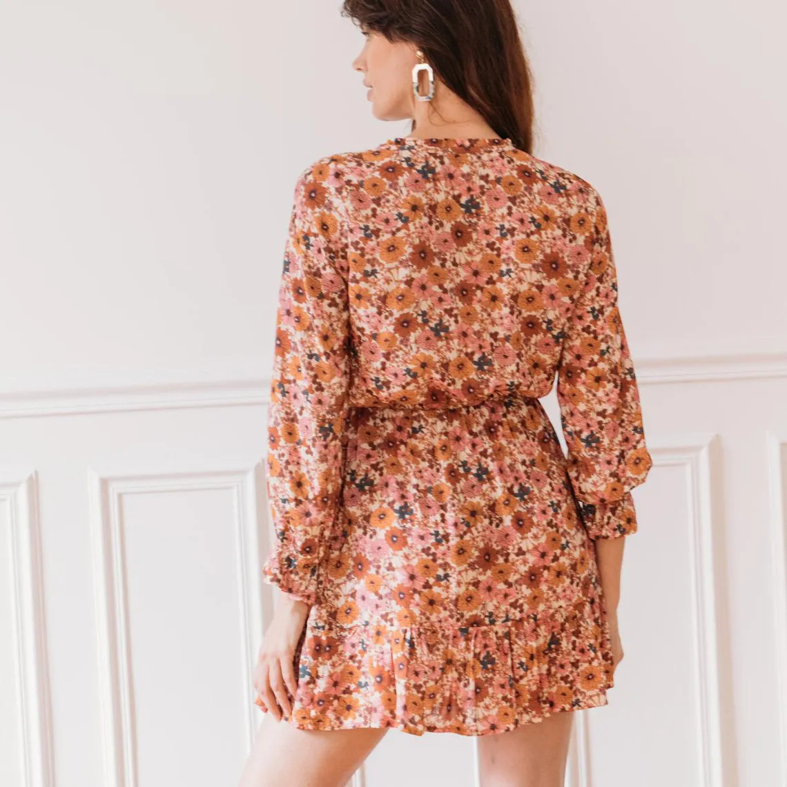 Robe courte Claire Réédition en viscose | 3 Suisses