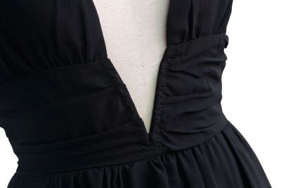 Robe d'été à décolleté plongeant sans manches pour femme