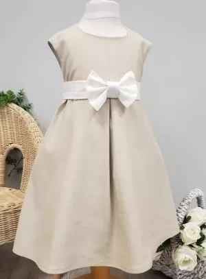 Robe de cérémonie fille Collection Noam ceinture noeud