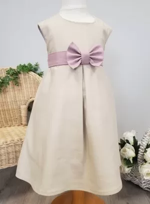 Robe de cérémonie fille Collection Noam ceinture noeud