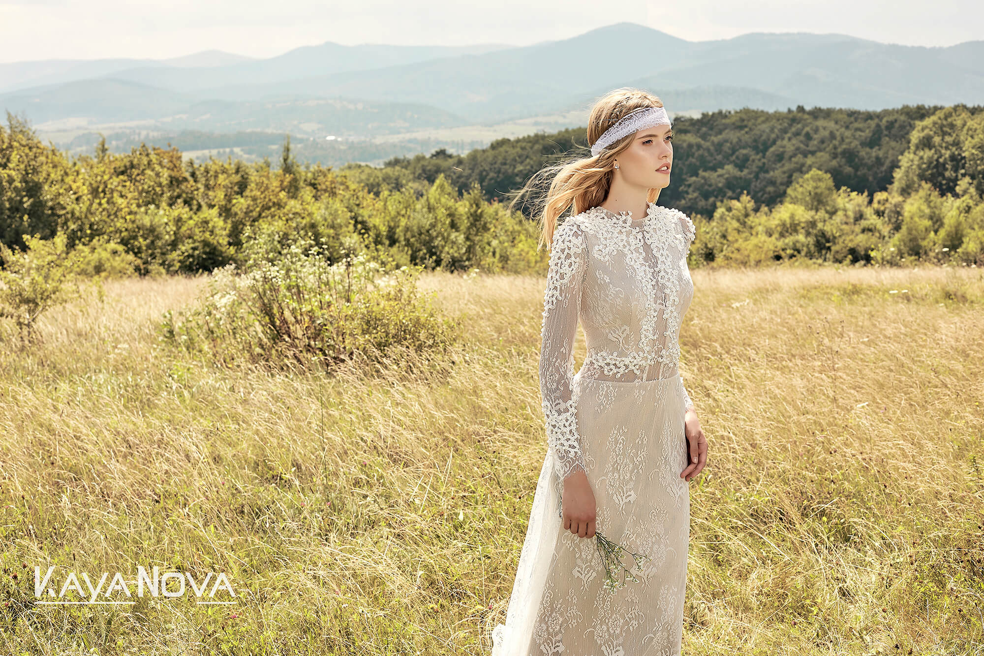 Robe De Mariée Bohème Automne Blanche