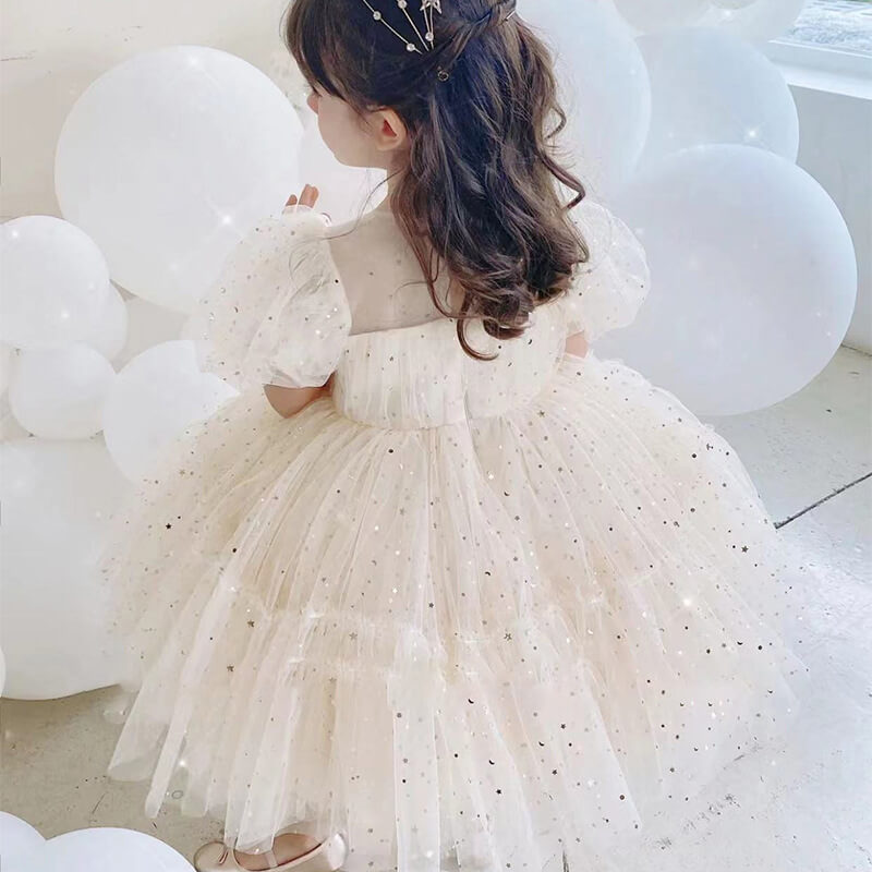 Robe de Princesse Fille à Sequins