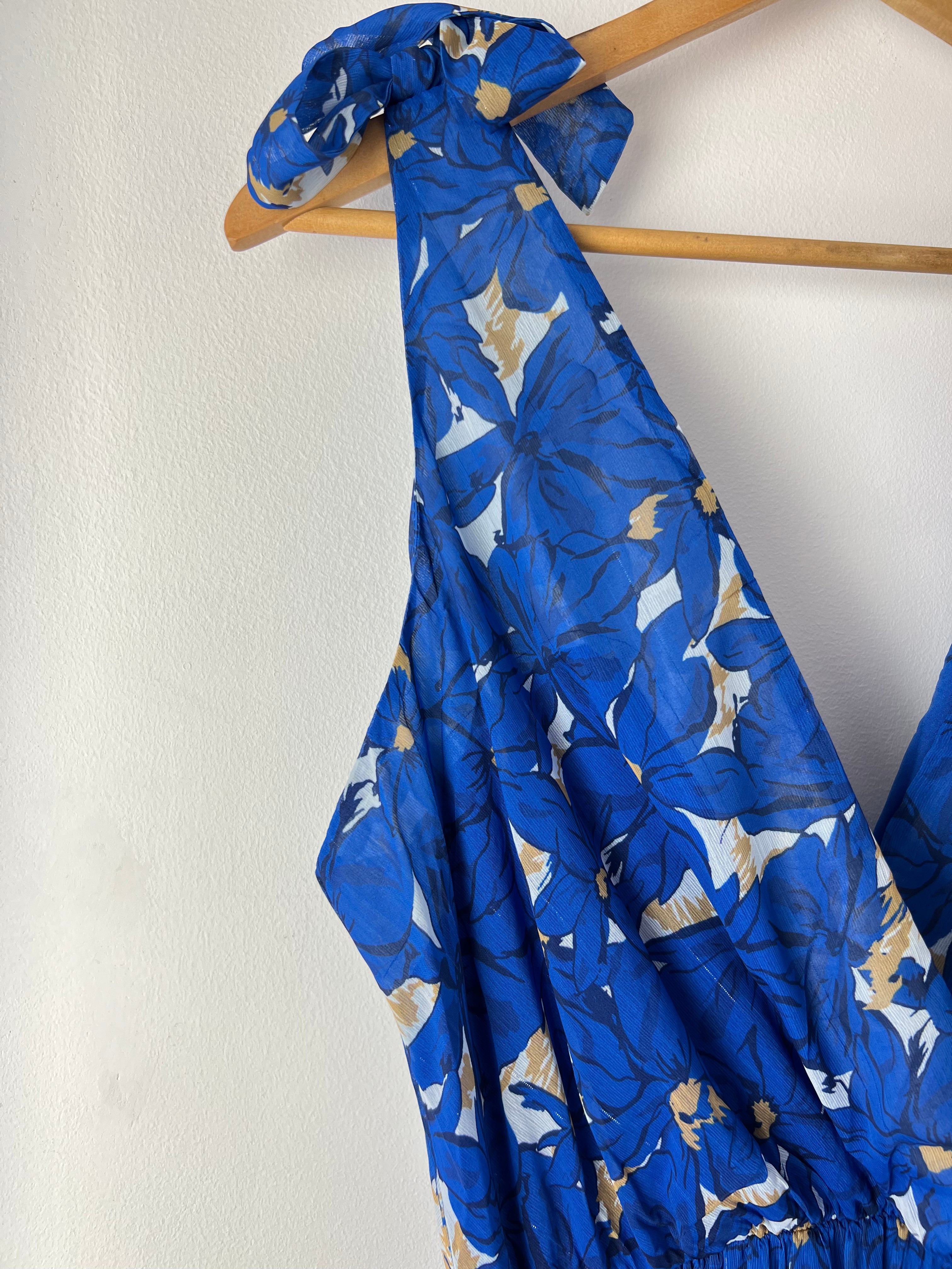 Robe dos nu : Blue